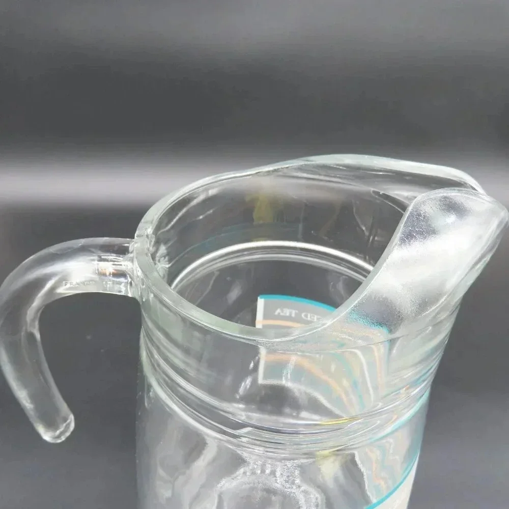 Culver Frosted Glass Iced Tea Coffee Gin Tonic Lemonade Pitcher MCM Vintage